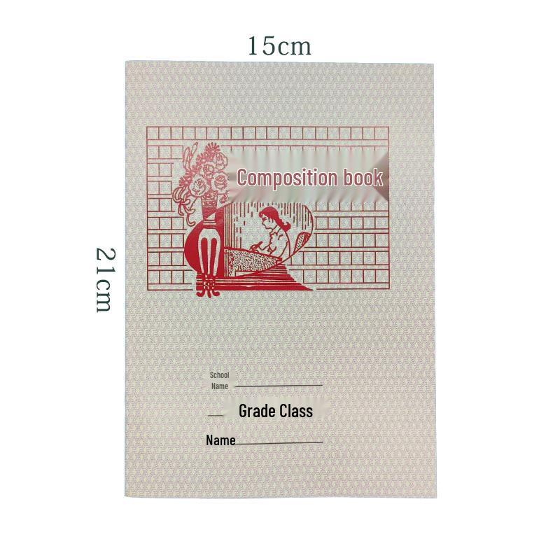 Set of 20 Green Cover English Notebooks for Elementary Students – 18 Sheets Each