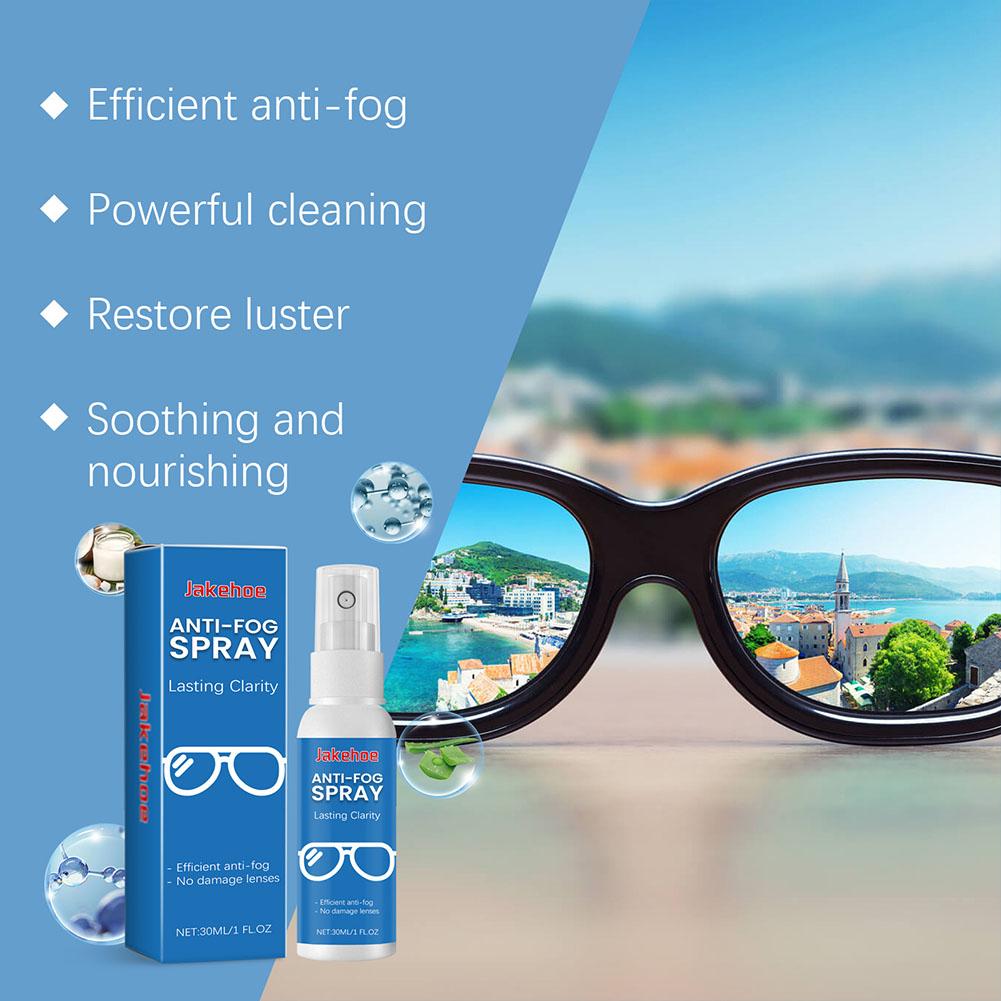 30ML Anti-Fog Spray Eyeglass Cleaner Spray Mild Formula 30ml Lens Cleaner And Defogger For Swim Goggles Snorkel