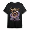 Women's Fashion T-Shirt Ship Wheel Wave Graphic Tee Short Oversize Cotton Black