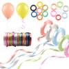 10metre/Roll Balloon Ribbon Birthday Party Decoration Supplies Wedding Accessories DIY 5mm Balloon Rope Satin Colourful Ribbons 5