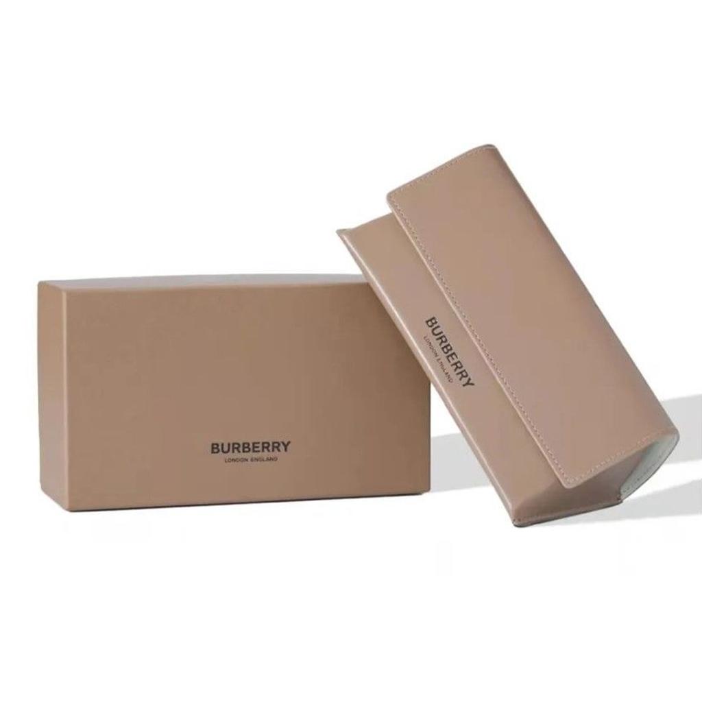 Burberry Sunshade Eye Protection Acetyl Rectangular Sunglasses Unisex Couple Brown