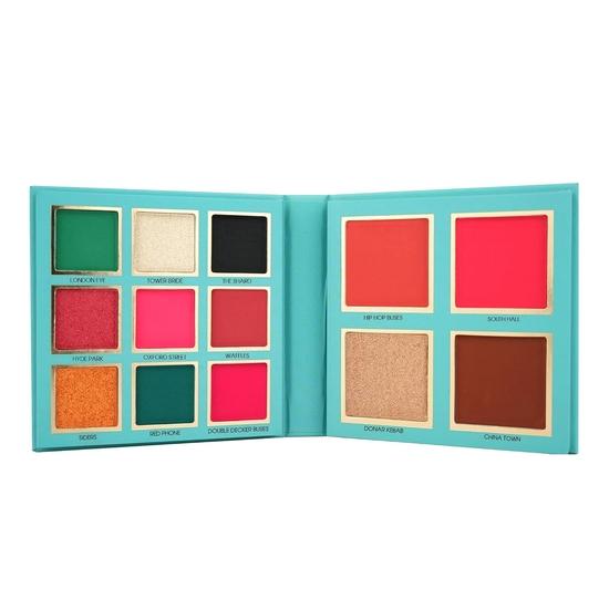 Colors Queen Country Obsession Eyeshadow Palette – London, 21.5g | 9 Highly Pigmented Eyeshadow Palette with 2 Blusher, 1 Highlighter & 1 Bronzer