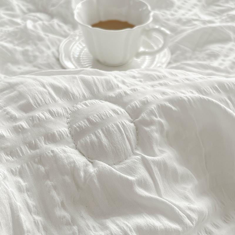 Capa de Edredom de Verão Japonês Edredom Fresco Manta para Pausa do Meio-Dia de Verão Ar Condicionado Solteiro Seersucker Lençóis Fronha Conjunto