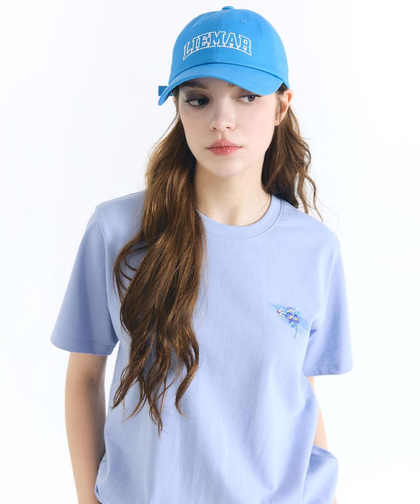 LIEMAR Flower Cotton Forget-Me-Not T-Shirt