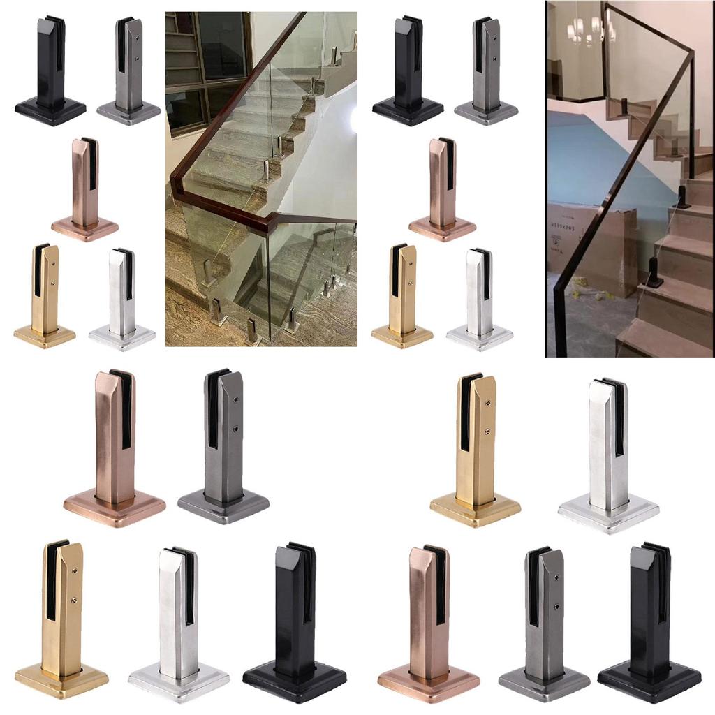 Modern And Minimalist Glass Clamp For Loft And Staircase 304 Stainless Steel