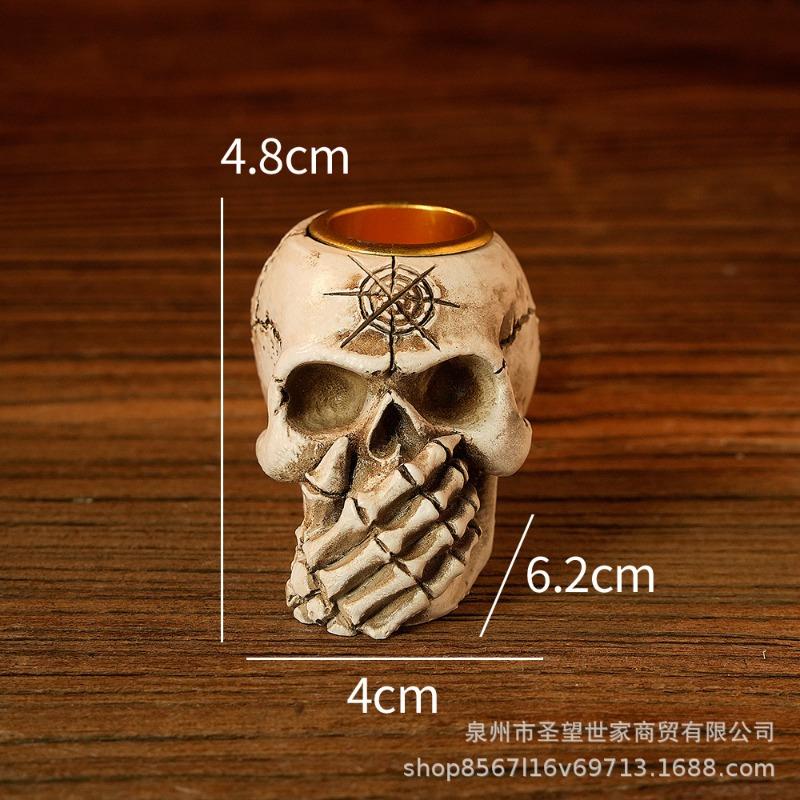New Creative Personality Do Not Hear Do Not Say Resin Ornaments Halloween Skeleton Ghost Festival Atmosphere Decorations