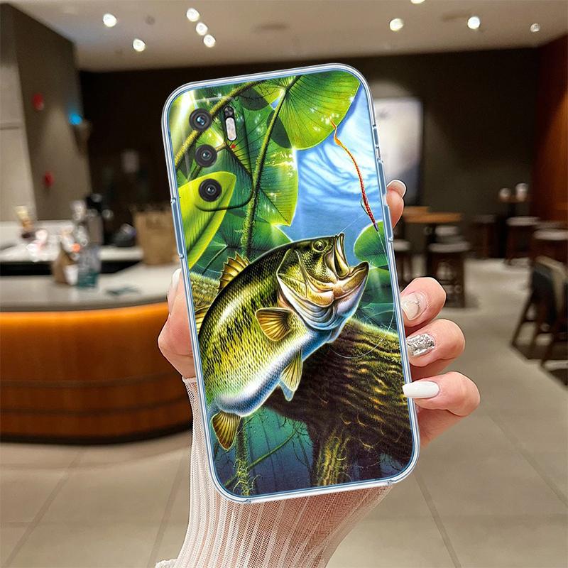 RE4 Angling Go Fishing Transparent Phone Case for Samsung Galaxy A04 A04S A14 A23 A34 A54 M23 M33 M52 M53