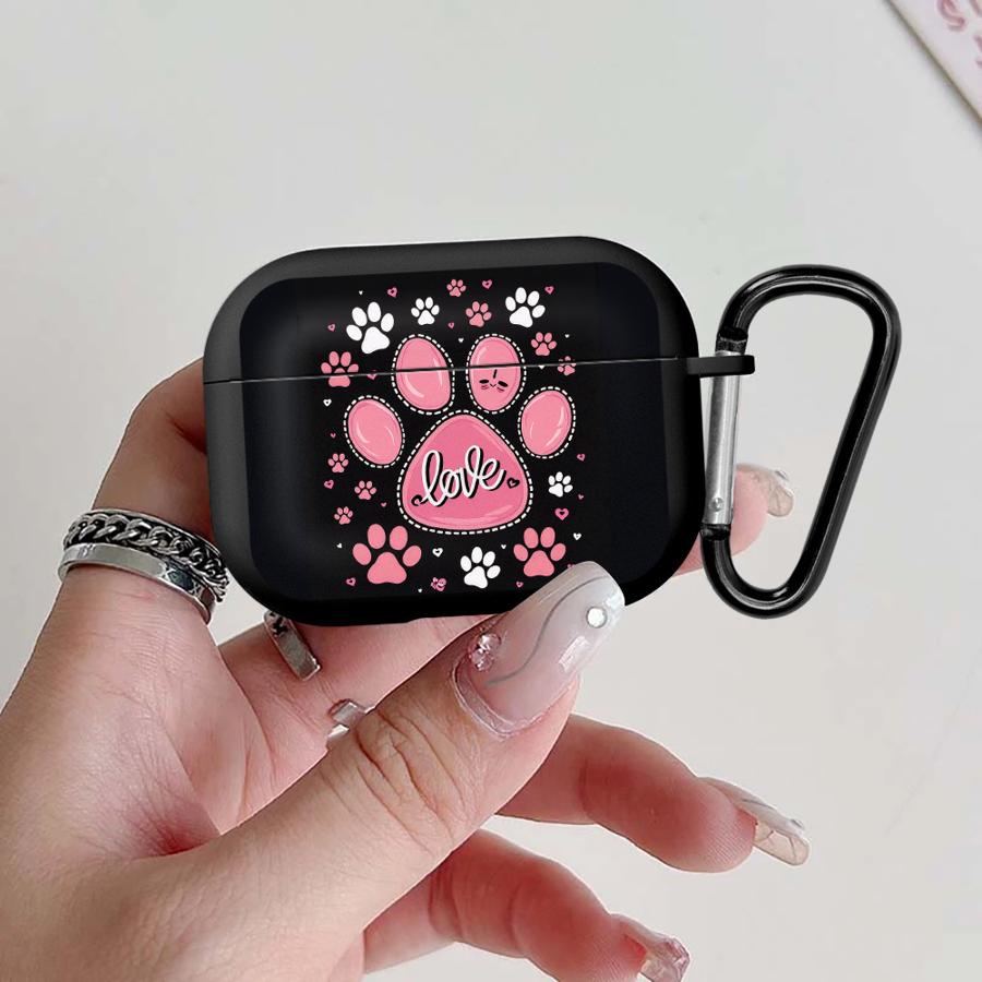 

Pet Paws Pink Heart Case For Airpods Pro2 2 3 Pro3 Pro 4 1 Earphone Cases Cover Airpods 2