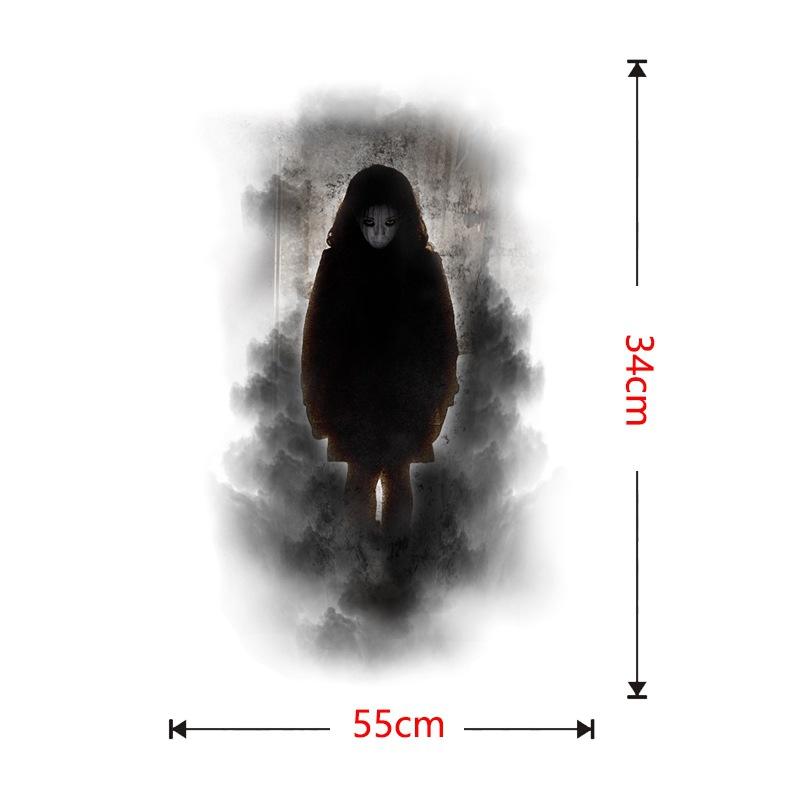 Scary Halloween Window Stickers Horror Ghost Bloody Hand Decals for Glass Window Door Decor PVC Decor House Party Indoor Outdoor