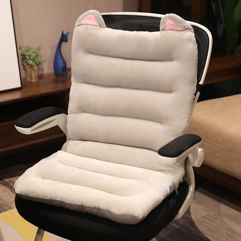 Cartoon One-Piece Cushion Cartoon Plush One-Piece Cushion Cushion Pillow Lumbar Support Office Student Chair Cushion Seat