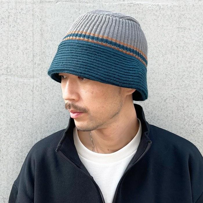 [Basic Enchant] Non-itch Soft Washable Line Knit Bucket Hat. Knit Bucket Hat, Line, Hand-washable, Antibacterial, Deodorizing.