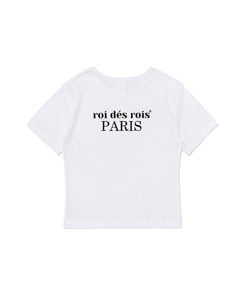 ROIDESROIS Origin Paris Crop Short Sleeve T-Shirt (White)