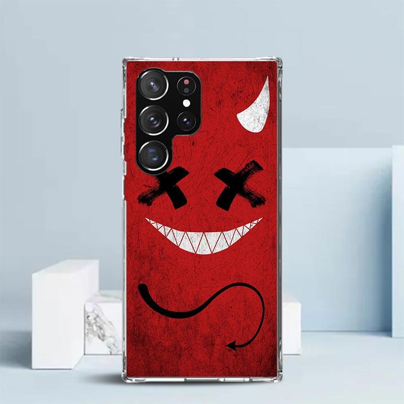 Devil Bad Boy Anime Phone Case For Samsung Galaxy S24 S25 Edge S26 Ultra S22 S23 Plus S21 + S20 FE Soft TPU Back Cover Galaxy S2