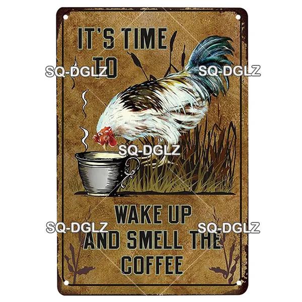 Chicken Zone Metal Sign Vintage Metal Plaque Plates Decor For Pub Bar Garden Wall Decor Tin Signs Fresh Eggs Poster