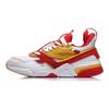 Li Ning 001 Journey Retro Splicing Non-Slip Wear-Resistant Low-Top Running Shoes Men Running Shoes White Red Yellow AGLN227-2