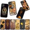 for Samsung Galaxy A36 A17 A26 A07 A35 A54 A53 A13 A33 A34 S8 S9 S20 S21 FE S10 Plus Cover Case Egypt Nefertiti Anubis Ankh Art