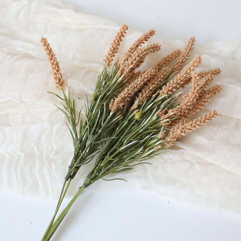 1 Bunch Lifelike Artificial Lavender Wheat Ears Rural Style Eternal Flowers Wedding Garden Parties Dining Table Decoration
