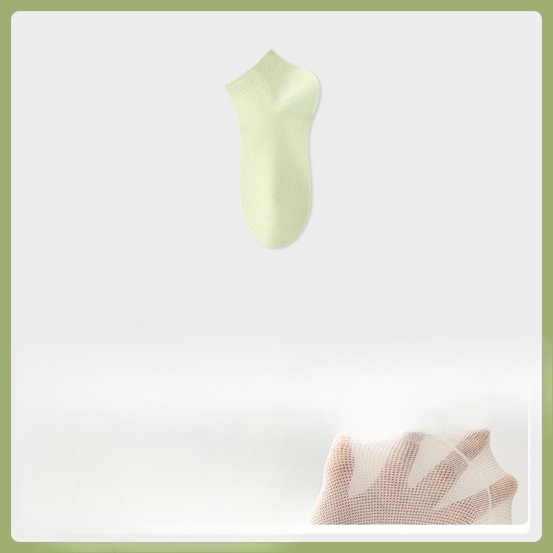 

Женские летние тонкие носки из хлопка, дышащие, с охлаждающим эффектом эфирных масел, полынные, антибактериальные, дезодорирующие, плетеные, бесшовные, короткие 1 pair