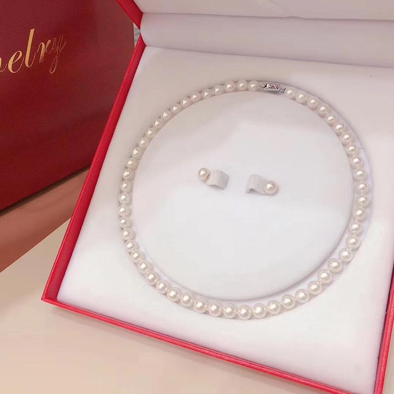 8mm Near-Round Freshwater Pearl Necklace - Mother's Day Gift
