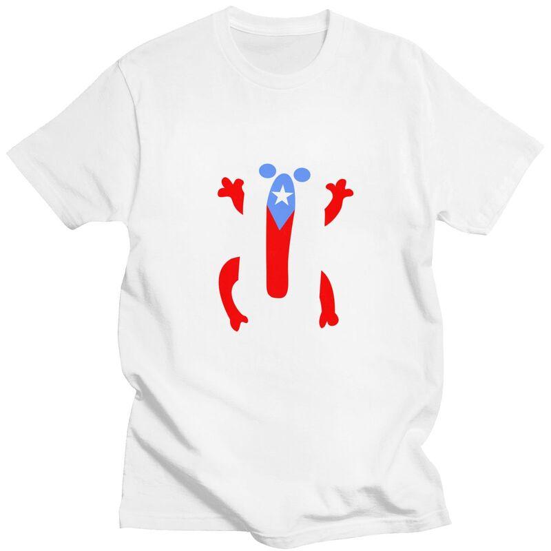 Custom Puerto Rico Taino Coqui Boricua Flag T Shirts Men Pure Cotton Tees Tshirt Fashion Tshirt Clothing