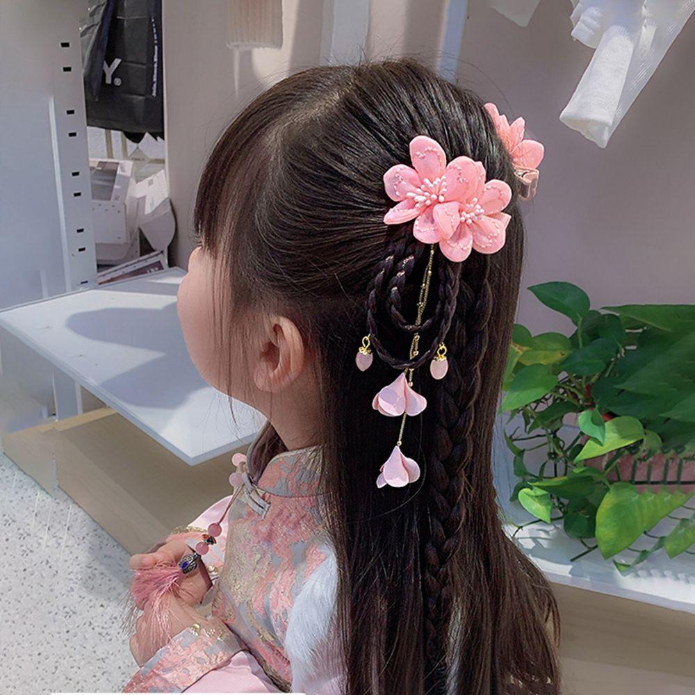Chinese Style Hair Clip Bow Hair Clip New Year Headdress Baby Wig Hairpin Child Hair Accessories