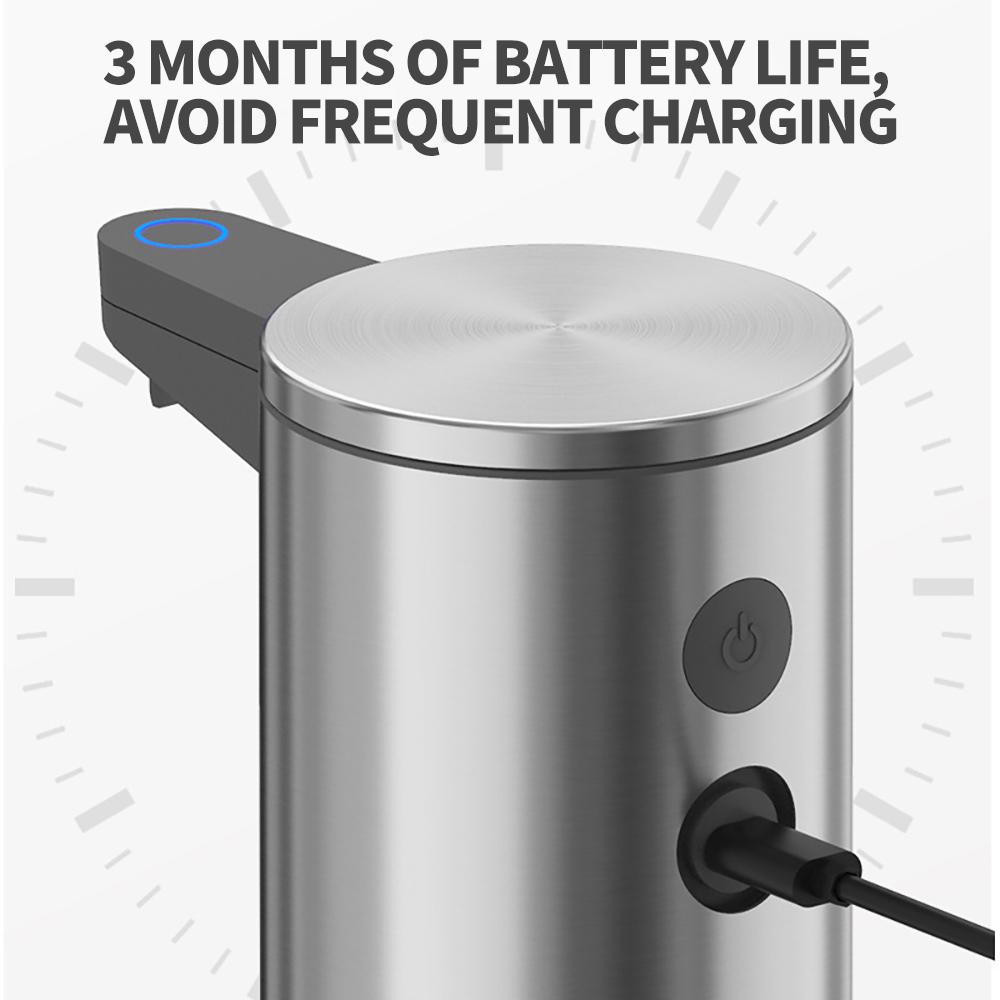 Automatyczny dozownik do mydła w pianie Domowa Kuchnia Elektryczna Maszyna do Piany Indukcyjna na Podczerwień Stal Nierdzewna Łazienka Dozownik do Płynu