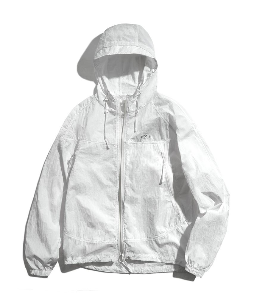 Fluke Ultra Light Packable Windbreaker Jacket White Fjk127