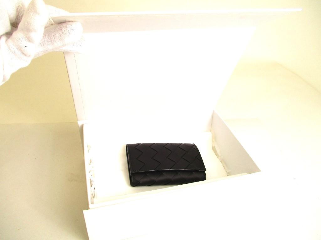 Authentic BOTTEGA VENETA Black Leather Silver H/W 6 Pics Key Cases #a120  Refurbished