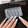 13Pcs 3D Relief Nail Art Molds With Jades Patterns Highly Transparency Silicone For Professional Nail Design And DIY