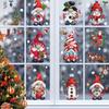 Xmas Window Clings 9 Sheets Christmas Window Decals Stickers Cute Christmas Window Decorations Xmas Santa Snowflake