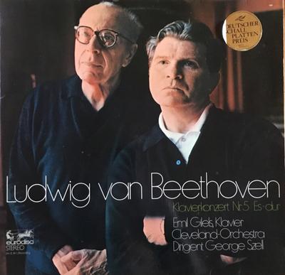 LP Record LUDWIG VAN BEETHOVEN, EMIL GILELS,  - Klavierkonzert Nr. 5 Es-dur 80976MK Eurodisc 1971 Germany Classical Used