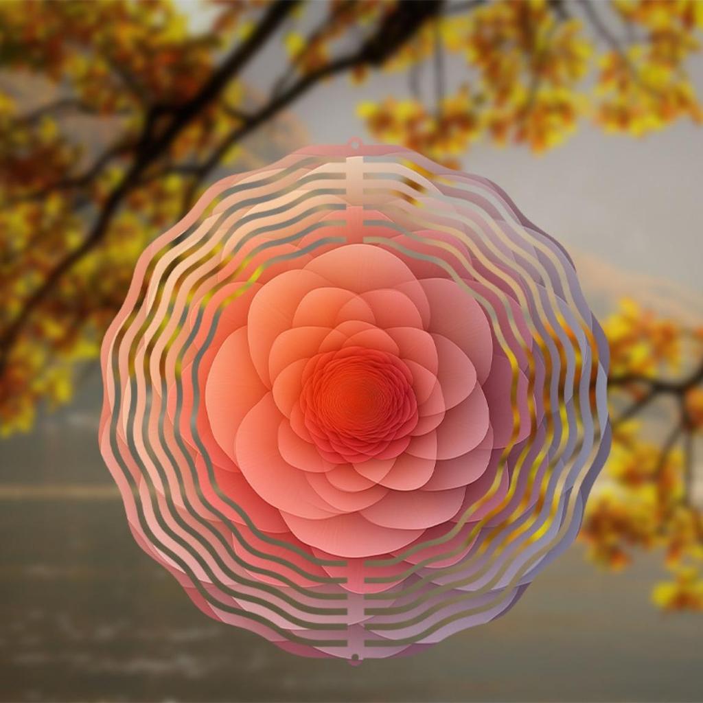 1pc 10-Inch Hanging Wind Chime, Outdoor Wind Chime Design Elegant, with 360° Rotating Hook, Suitable for Spring, Summer