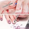 Stainless Steel Cuticle Pusher Set, Dual-Ended, Sharp Edged, Spoon-Shaped, Low Allergy, Nail Care Tools for Manicure and Pedicure