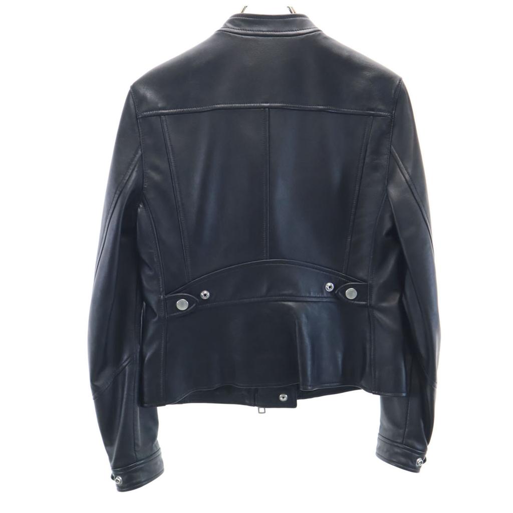 COACH Sheep leather Riders jacket S black F86528 UPTOWN RACER JACKET Women Used