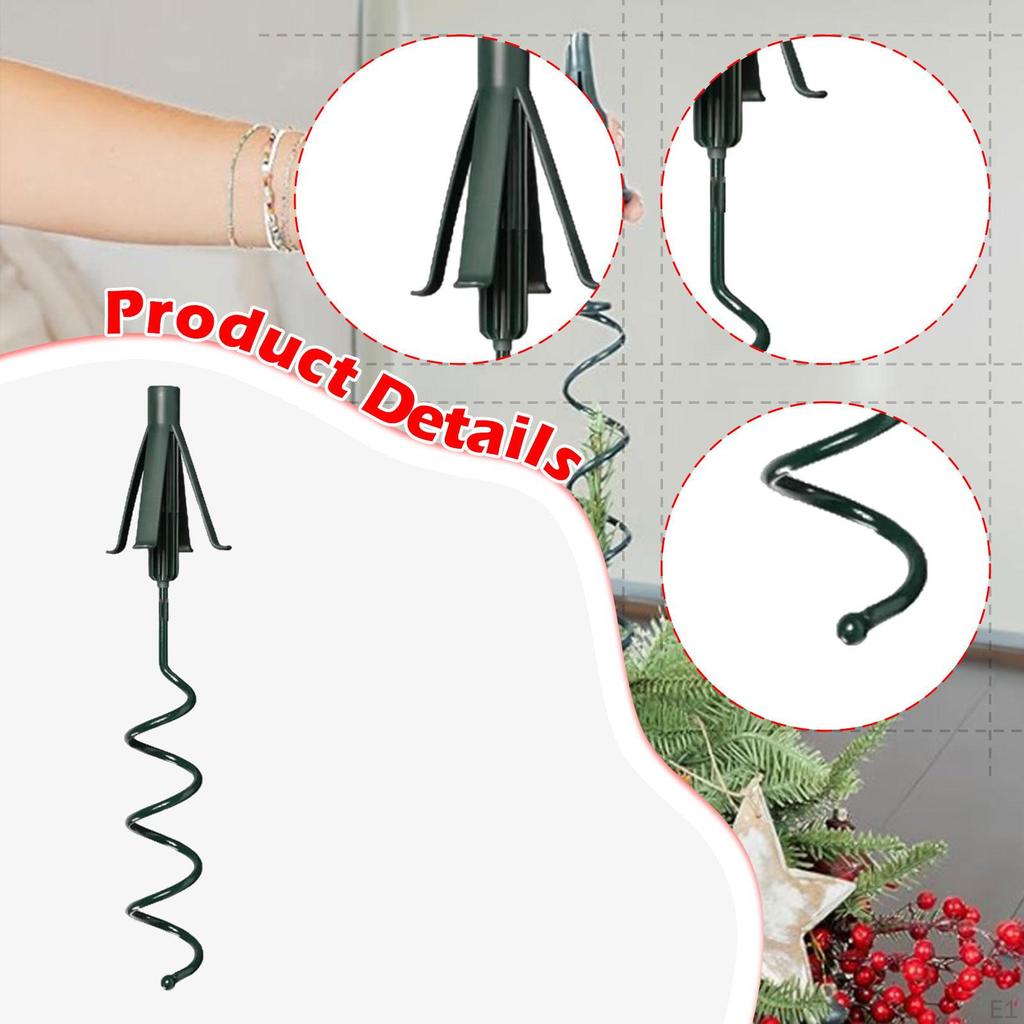 Weihnachtsbaumspitzenhalter Weihnachtsbaumstabilisator mit verstellbarer Befestigung Drehfuß für