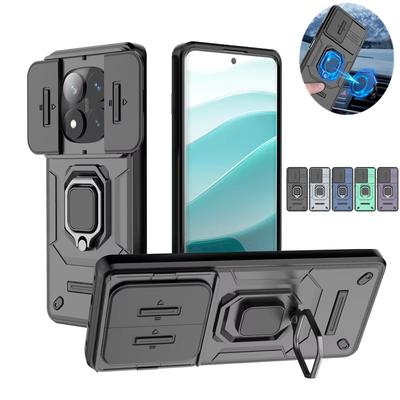 For Xiaomi Redmi Note 14 Pro 5G Case Car Magnetic Ring Holder Armor Shockproof Coque For Redmi Note 14 Pro 5G Lens Protect Cover