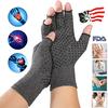 1Pair Winter Compression Arthritis Gloves Rehabilitation Fingerless Gloves Anti Arthritis Therapy Gloves Wrist Support Wristband