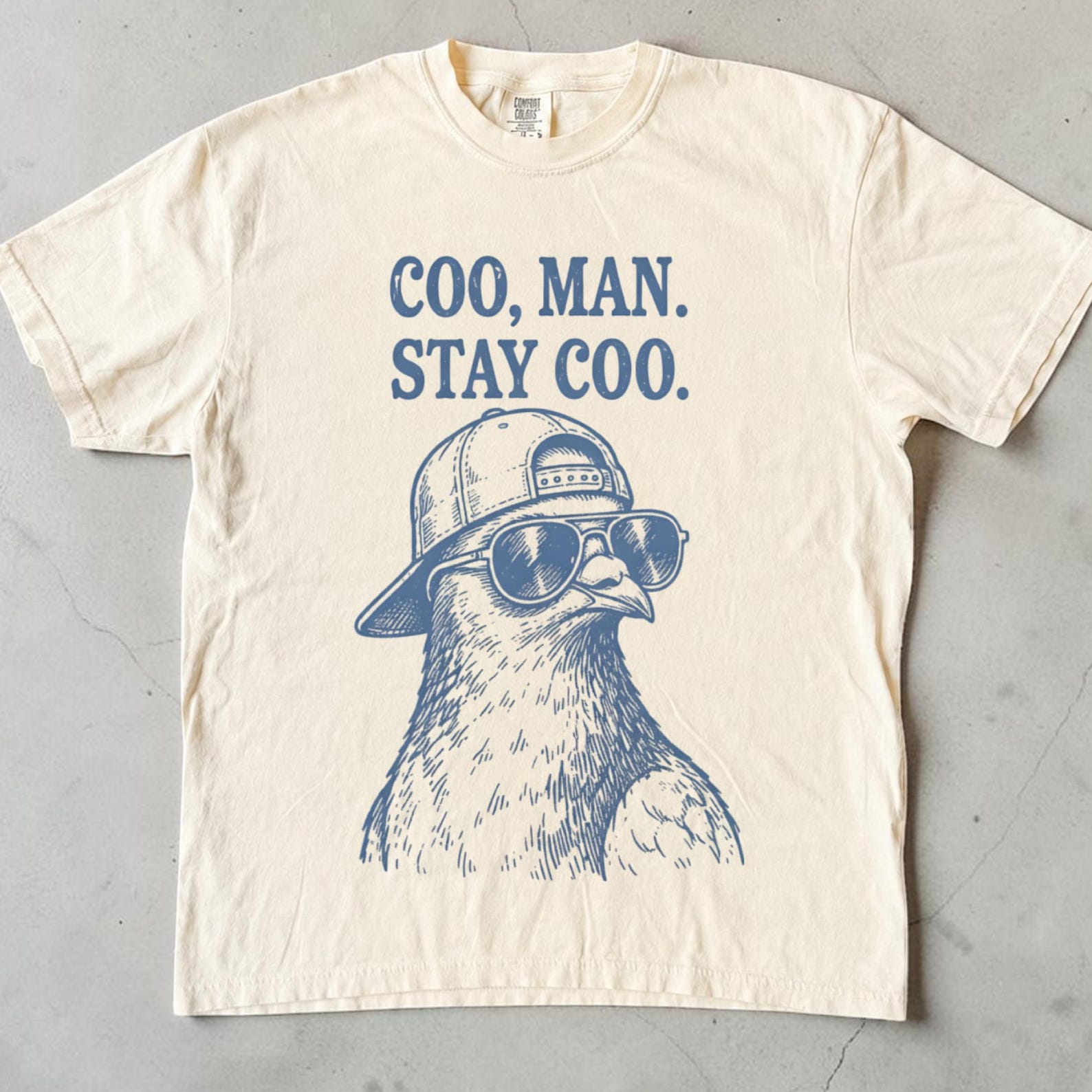 Pigeon Shirt, Funny Pigeon Stay Coo Tee, Unisex Pigeon Graphic Tee, Cute Pigeon Lover Gift, Meme Bird Shirt, Sarcastic Pigeon Pun Shirt XL