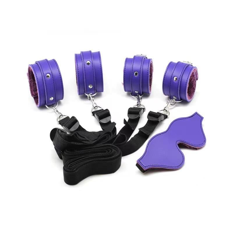Sex Toy Under Bed Bondage Gear Restraint Set Handcuffs Ankle Cuffs Straps Adult Games Sex Products Erotic Toys For Couples