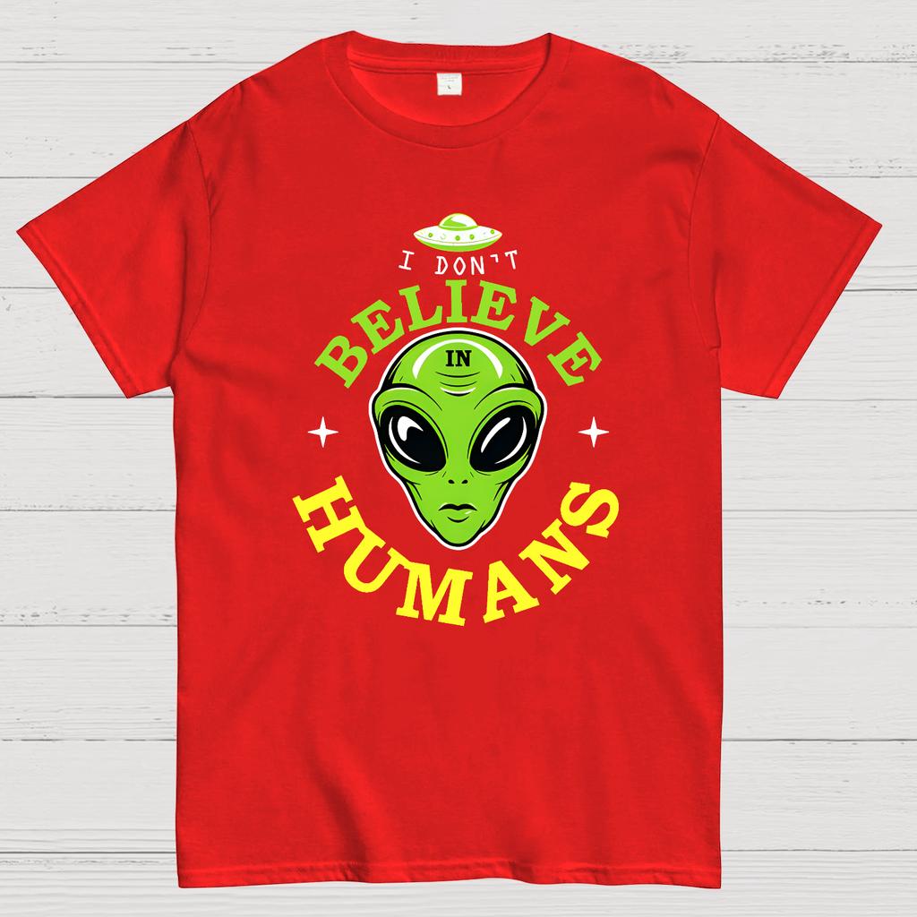 I Don't Believe in Humans Cotton Summer Casual Cool Loose T-Shirt
