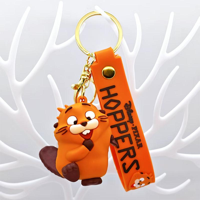 Portachiavi Anime Castoro Mabel Lucertola Tom Cosplay Ciondolo Borsa Portachiavi Halloween Carnevale Portachiavi Regali di Natale Per Bambini Adulti Regalo di Compleanno per Bambini