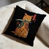 Japanese Style Cat Cushion Cover Soft Decorative Pillow Case Suitable for Bedroom Sofa Car Travel Use