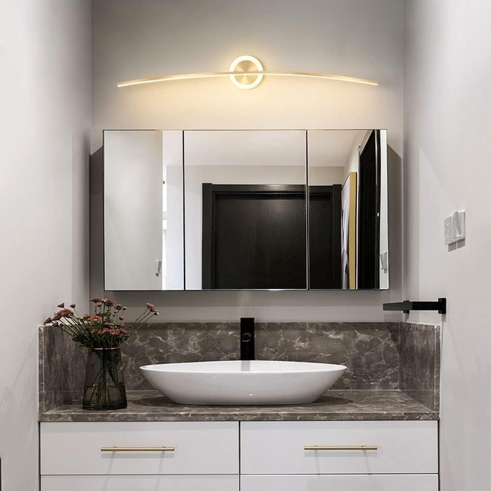 Wall Light Classical Vanity LED Light Bar Dimmable Over Mirror Long Wall Lighting Fixture Modern White Bathroom Mirror Front Lamp for Cabinets