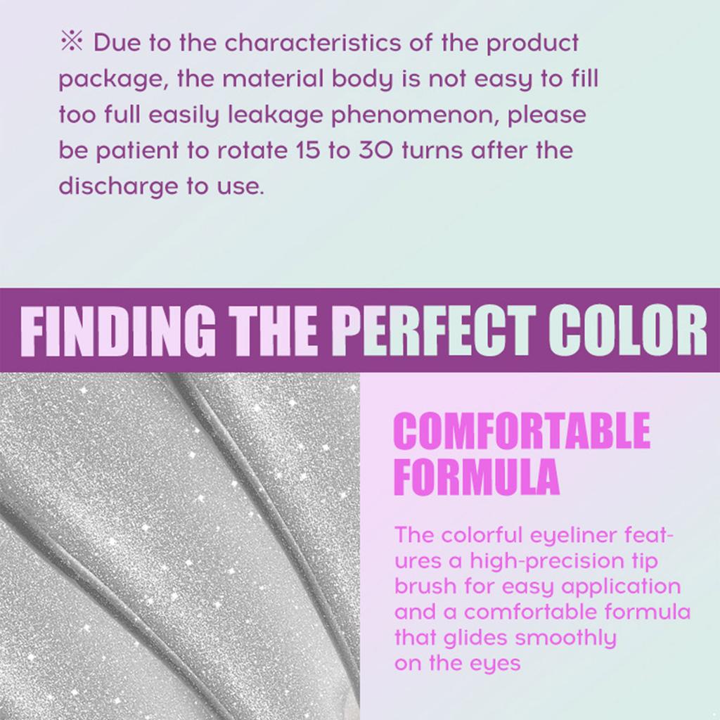 1Pc 1.8ML Long Lasting Liquid Eyeshadow Quick Dry Formula Waterproof Sweat Proof Shimmery Pearlescent Finish Makeup for Effortless Glam