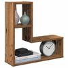 VidaXL Wall Cube Shelves 2 Pcs Old Wood 50x15x50 Cm, Cube-shaped Storage, Cube-shaped Organizer, Shelf 856604