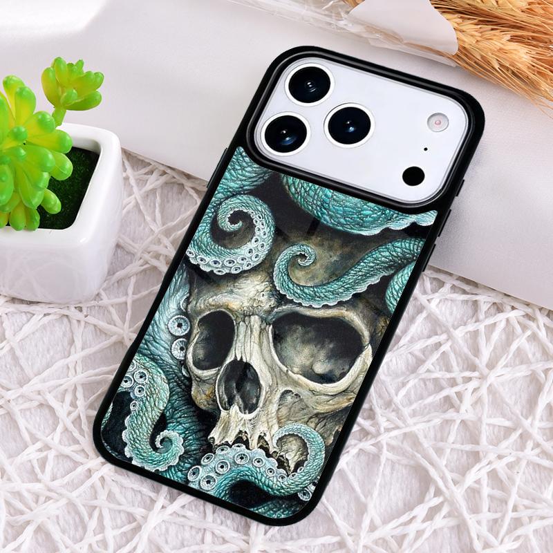 

Horror Skull Gothic Phone Case for iPhone 17 Air 16 15 11 12 14 13 Pro Max Shockproof Cover iPhone 14 Pro Max