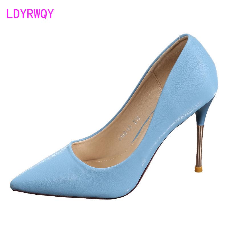 Estilo coreano Stiletto Puntiagudo Zapatos de boca poco profunda Mujer  Primavera y Otoño Red Salvaje Rojo Francés Chica Soltera Zapatos comprar a  buen precio — entrega gratuita, reseñas reales con fotos — Joom
