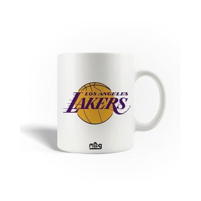 Taza de Cerámica - Lakers - Logo - 30cl - Apto para Lavavajillas - Blanco