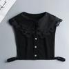 Hollow Lace Chiffon Doll Cotton Fake Collar Blouse Sweater Detachable Shirt Collar False Collar Lapel Women Top Collars Decor