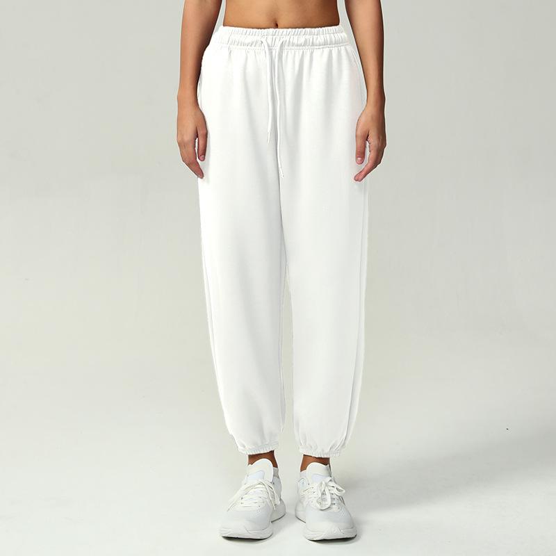 Women's Soft Air Layer Cuffed Sports Pants: Ideal for Outdoor Fitness, Running, & Autumn/Winter Wear